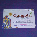 Gangotri Indian Handcrafted Short sleeves Women's Shirt Purple V-Neck