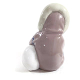LLADRO Figurine Eskimo Girl Hugging a Polar Bear Vintage Collectible Statuette
