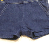 OshKosh B'gosh Toddler Unisex Girls/Boys Strap Overall Short Blue Jeans 12 Month