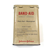 Rare Antique Vintage Band Aid Tin Metal Box Adhesive Bandages Johnson & Johnson