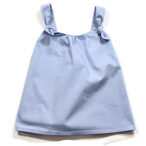 Baby Girl Summer Top Infant Girls Sleeveless Summer Dress Shirt Light Blue 4M