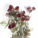 Red Roses Bouquet Artificial Flowers, 22 heads 1"