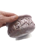 Soapstone Decorative Smudging Bowl Pot Incense Resin Burner Hand-Carved India
