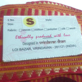 Gangotri Indian Handcrafted Maxi Long Skirt Orange/Bordeaux