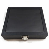 Ring Display Showcase with Velvet Insert Liner Jewelry Organizer 36 Slots Black