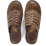 Women's Comfort Handmade Born Leather Sandals Thong Flip Flop Vintage Brown