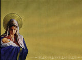 Virgin Marry Holding Baby Jesus Greeting Card "God is With Us" Matthew 1:23
