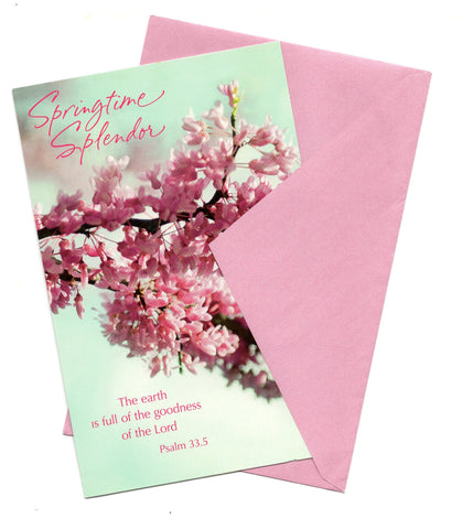 Spring Time Splendor Easter Wishes Vintage Greeting Card