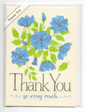 Lot of 2 Trader Joe's Thank You Greeting Cards Flowers Spring Time New