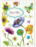 Lot of 2 Trader Joe's Blank Greeting Cards Spring Time ... Just A Note