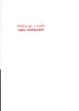 Snowman Christmas Holiday Wishes Snow Man Skier Seasons Greeting Card Gift VTG