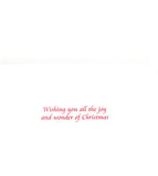 Happy Gingerbread Man in Snow Christmas Holiday Seasons Greeting Card