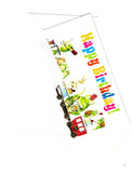 Greeting Happy Birthday Card Frog Train Band Birthday Celebration