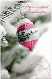 To My Granddaughter Merry Christmas Holiday Seasons Greeting Card