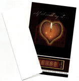 If All Could Say It... Perfect Love Casteth Out Fear ... "Silent Heart" Blank Ca