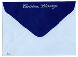 Christmas Blessings  Holiday Seasons Vintage Greeting Card Trimming a Tree
