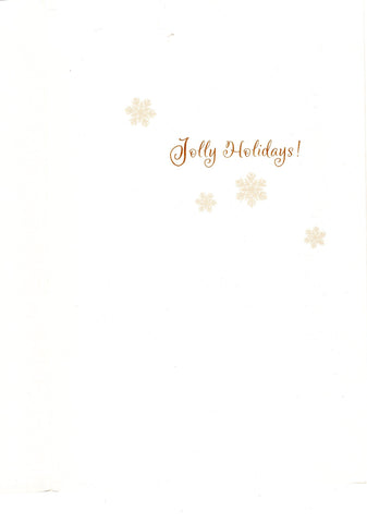 Shiny Snowman Snow Flex Marry Christmas Holidays Seasons Greeting Card