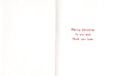 Teddy Bear Santa Claus W/Gifts Christmas Greeting Card Marry Christmas Vintage