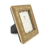 Vermeil Ornate Photo Frame Rectangle, Table Top / Wall Mounting Gold Tone