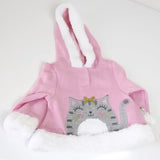 Baby Girl Winter Hoodie Outfit Warm Set 2 PC Cat Pink/Gray Duck.Duck.Goose Gift