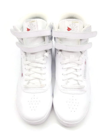 Reebok Youth Big Kids' Athletic Freestyle Hi Walking Shoe White/Silver