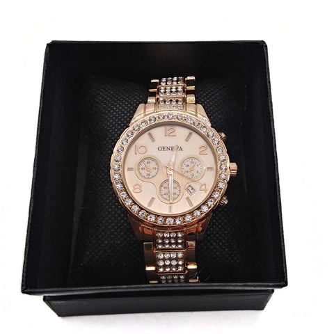 Unisex Watch Rose Gold Tone Wrist Band