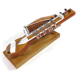 India Handicraft Miniature Musical Instrument Wooden Sitar&Dholak Drum Vintage