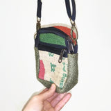 Jute Bag Boho Hippie Shoulder Crossbody Hand Purse Waist-Belt Pouch Adj. Strap