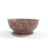 Natural Oil Diffuser Soapstone Oil Burner Round Leaves 4" Handmade