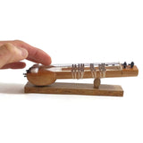 India Handicraft Eastern Miniature Musical Instrument Wooden Sitar 6.5" Vintage