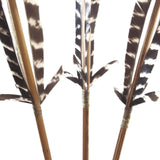 Traditional Vintage Archery Wooden Arrows with Feathers Wood Shaft Handmade