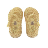 12-18M Girls Jelly Water Shoes Summer Beach Sandals Gold Sparkly Closed Toe