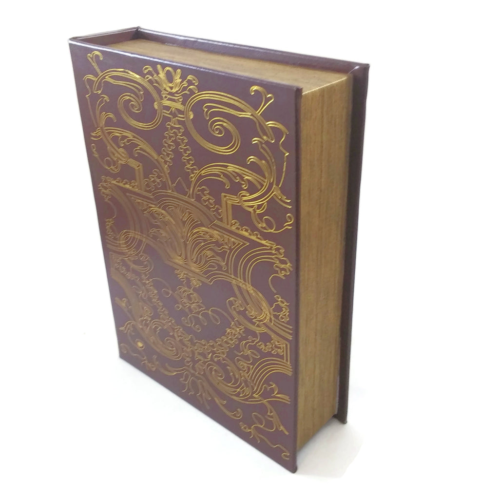 DVD/CD/Blu-Rays Storage Binder Old World Book Box Persian - NEW