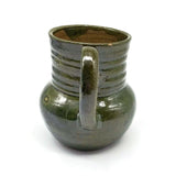 Handmade Clay Mag Hot Drinks With an Handle 16oz Olive Green