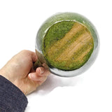 Handmade Clay Mag Hot Drinks With an Handle 16oz Olive Green