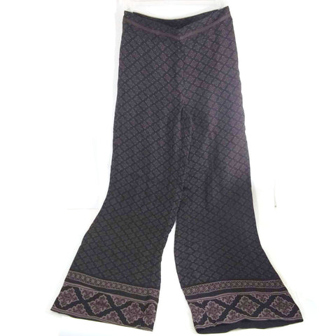 WHITE HOUSE BLACK MARKET Women's Pants Wide Leg Lightweight Purple/Pink
