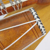 India Handicraft Miniature Musical Instrument Wooden Sitar&Dholak Drum Vintage