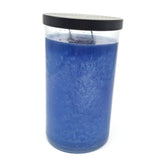 Village Candle Summer Breeze, 2 Wick, Glass jar 24 oz Scented, Ocean Blue  - NEW