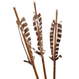 Traditional Vintage Archery Wooden Arrows with Feathers Wood Shaft Handmade