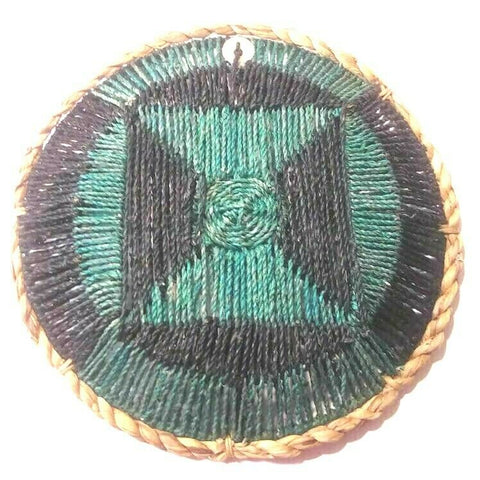 Basket Wall Décor Woven Round Tray Coiled Handmade Straw Bohemian Fruit Display