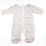 Baby Girl Long Sleeves Outfit 7 Pc. Tight-Fit Footie White & Sparkling Gold 3-6M