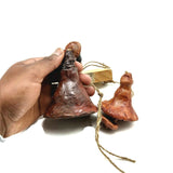 Clay Wind Chimes Art-Work Wind Bells Handmade Garden Chime Hanging Bell Décor