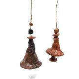 Clay Wind Chimes Art-Work Wind Bells Handmade Garden Chime Hanging Bell Décor