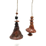 Clay Wind Chimes Art-Work Wind Bells Handmade Garden Chime Hanging Bell Décor