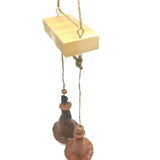 Clay Wind Chimes Art-Work Wind Bells Handmade Garden Chime Hanging Bell Décor