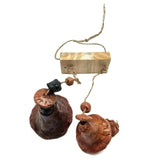 Clay Wind Chimes Art-Work Wind Bells Handmade Garden Chime Hanging Bell Décor
