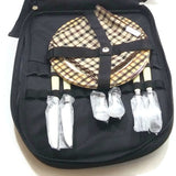 Two-Person Picnic Backpack At Ascot Travel Outdoor Hiking Bag Handbag Basket Eq.