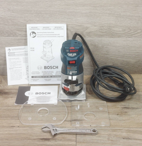 Bosch 1/4-in 5.6-Amp 1-HP Variable Speed Fixed Corded Router 2 Base Plates Bonus
