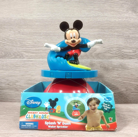 Vintage Walt Disney Mickey Mouse Head Water Sprinkler Lawn Shower Outdoor Gift