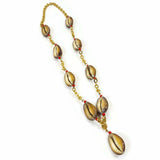 Cowrie Shell Necklace Pendant Beads Bohemian Boho Handmade Women's Jewelry VTG
